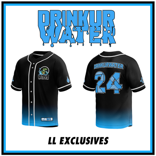 DRINKURWATER "LOST LANDS" BASEBALL JERSEY *VERY LIMITED*